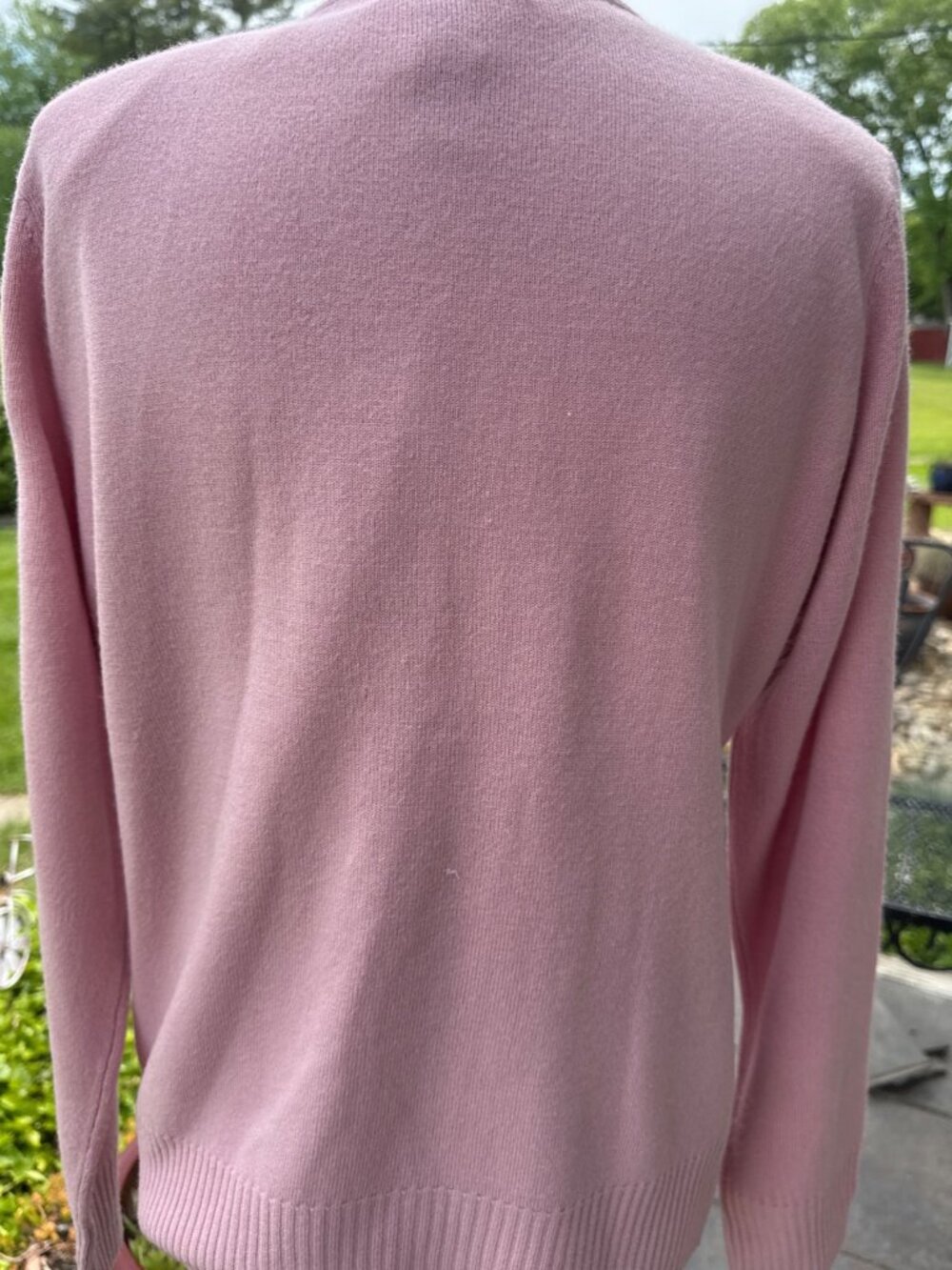 Vintage Koret Pink Twin Set Cardigan Shell Sweater Set Womens M - Picture 3 of 7